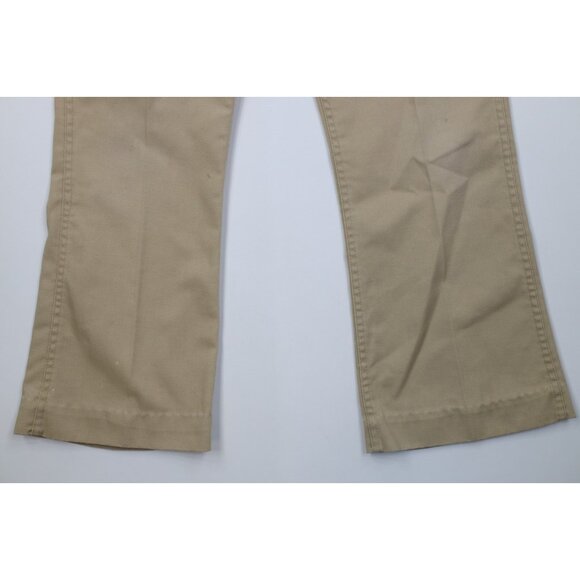 Vtg 70s Streetwear Mens 38x29 Distressed Wide Leg Bell Bottoms Twill Jeans USA - Picture 4 of 14